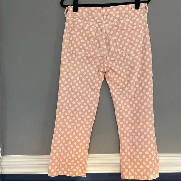 Pilcro the Letterpress by Anthropologie Pink Polka Dot Women's Jeans 30 - Picture 2 of 6